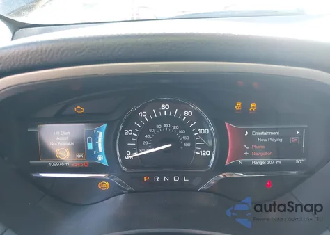 2018 Lincoln Mkz Hybrid Select из США, поврежденный, VIN 3LN6L5LU0JR614900